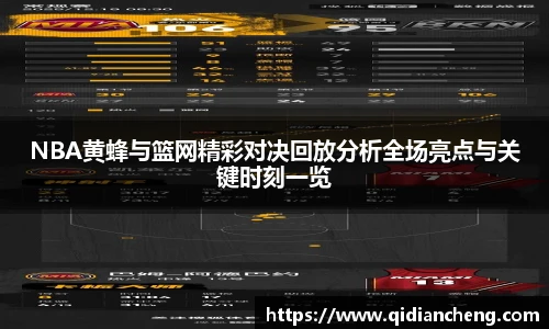 NBA黄蜂与篮网精彩对决回放分析全场亮点与关键时刻一览